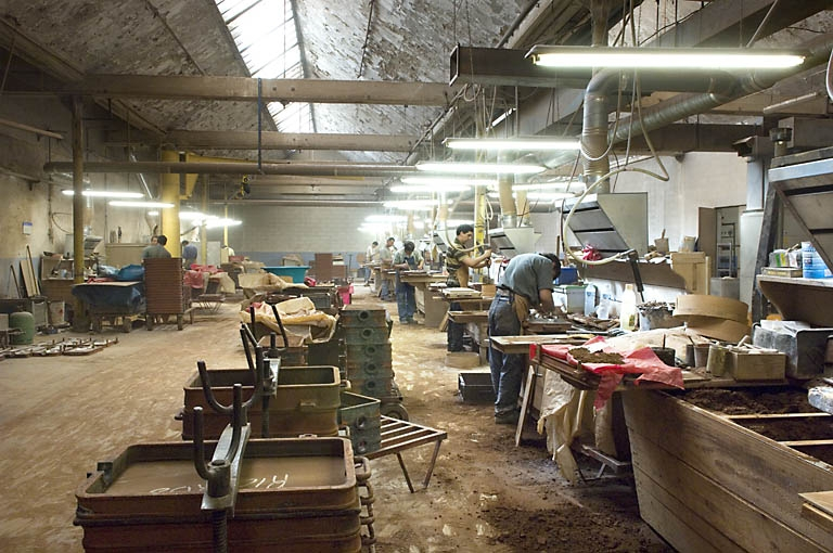 Atelier de moulage. Vue d'ensemble depuis le nord-ouest. © Jérôme Mongreville / Région Bourgogne-Franche-Comté, Inventaire du patrimoine - 2007