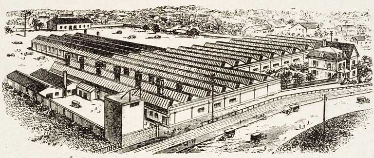 Fonderie de laiton, bronze et maillechort Quirin et Cie [vue cavalière]. © Jérôme Mongreville / Région Bourgogne-Franche-Comté, Inventaire du patrimoine - 2007