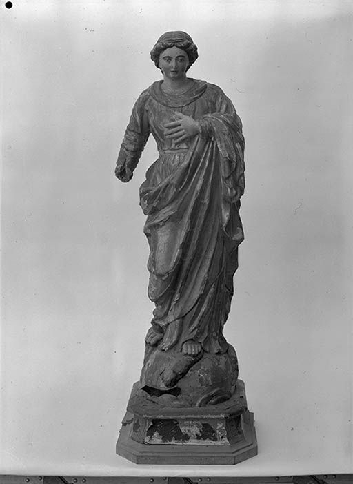 statue © Jean-Luc Duthu / Région Bourgogne-Franche-Comté, Inventaire du patrimoine - 1974