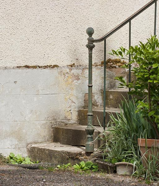 Détail d'un départ de rampe. © Pierre-Marie Barbe-Richaud / Région Bourgogne-Franche-Comté, Inventaire du patrimoine - 2011