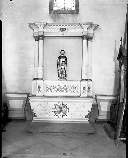 Vue générale de l'autel de saint Joseph. © Yves Sancey / Région Bourgogne-Franche-Comté, Inventaire du patrimoine - 1973