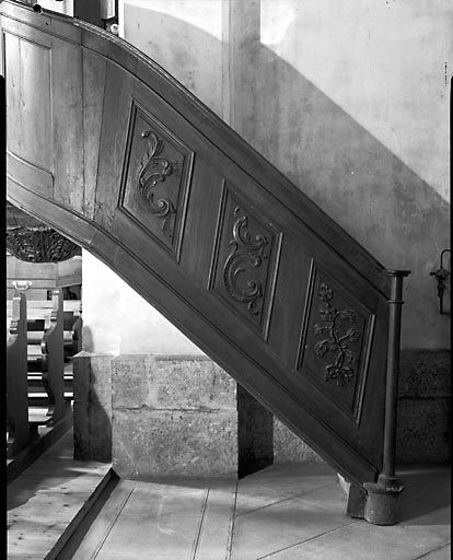 Détail de la rampe. © Yves Sancey / Région Bourgogne-Franche-Comté, Inventaire du patrimoine - 1973