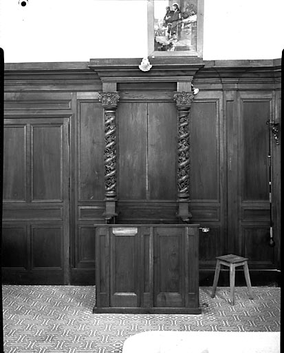 Lambris du choeur : Vue avec stalles. © Yves Sancey / Région Bourgogne-Franche-Comté, Inventaire du patrimoine - 1973