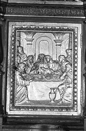 Porte du tabernacle du maître-autel. © Yves Sancey / Région Bourgogne-Franche-Comté, Inventaire du patrimoine - 1973