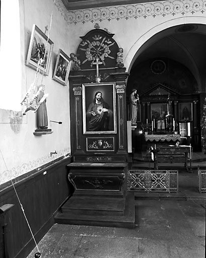 L'autel retable latéral nord. © Yves Sancey / Région Bourgogne-Franche-Comté, Inventaire du patrimoine - 1974