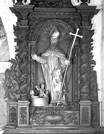 Saint Nicolas vu de face. © Yves Sancey / Région Bourgogne-Franche-Comté, Inventaire du patrimoine - 1974