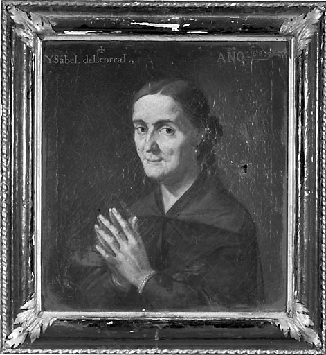 Portrait d'Ysabel Del Corral, fondatrice de la chapelle. © Yves Sancey / Région Bourgogne-Franche-Comté, Inventaire du patrimoine - 1974