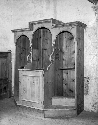 La nef vue depuis le choeur. © Yves Sancey / Région Bourgogne-Franche-Comté, Inventaire du patrimoine - 1975