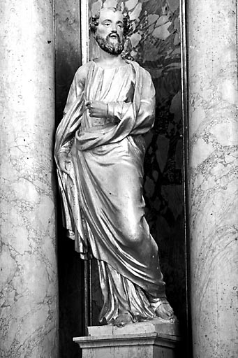 Saint Pierre vu de face. © Yves Sancey / Région Bourgogne-Franche-Comté, Inventaire du patrimoine - 1977