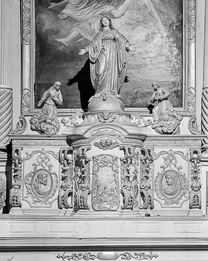 Détail du tabernacle. © Yves Sancey / Région Bourgogne-Franche-Comté, Inventaire du patrimoine - 1978