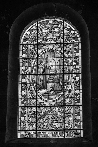 Baie 4 : apparition du Sacré-Coeur à Marguerite Marie. © Jean-Luc Ligier / Région Bourgogne-Franche-Comté, Inventaire du patrimoine - 1981