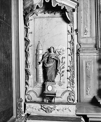 Sainte Barbe. © Yves Sancey / Région Bourgogne-Franche-Comté, Inventaire du patrimoine - 1982