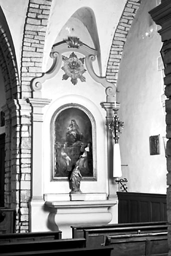 Autel-retable droit : vue d'ensemble. © Yves Sancey / Région Bourgogne-Franche-Comté, Inventaire du patrimoine - 1983