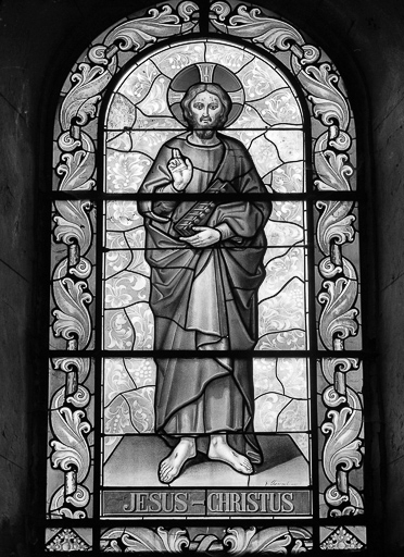 Baie 2 : Jésus-Christ. © Yves Sancey / Région Bourgogne-Franche-Comté, Inventaire du patrimoine - 1984