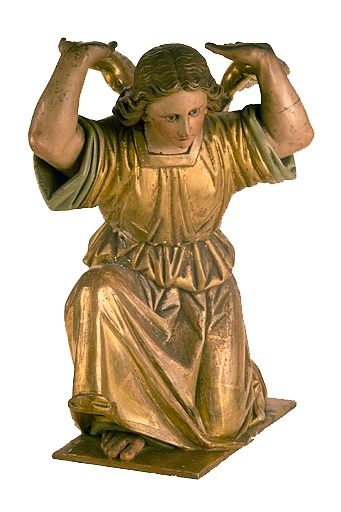 Ange de droite, face antérieure. © Jérôme Mongreville / Région Bourgogne-Franche-Comté, Inventaire du patrimoine - 1987