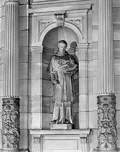 Saint François de Sales (?), face. © Jérôme Mongreville / Région Bourgogne-Franche-Comté, Inventaire du patrimoine - 1987