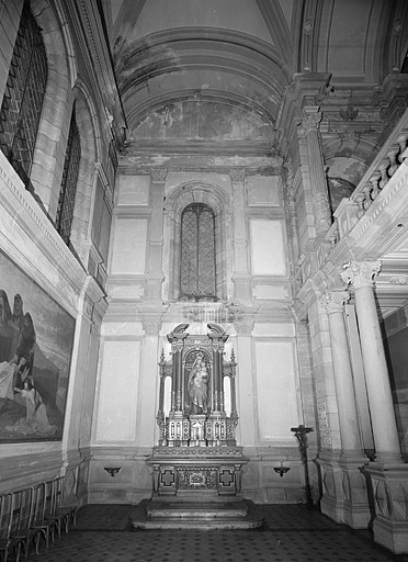 Croisillon gauche du transept. © Jérôme Mongreville / Région Bourgogne-Franche-Comté, Inventaire du patrimoine - 1987