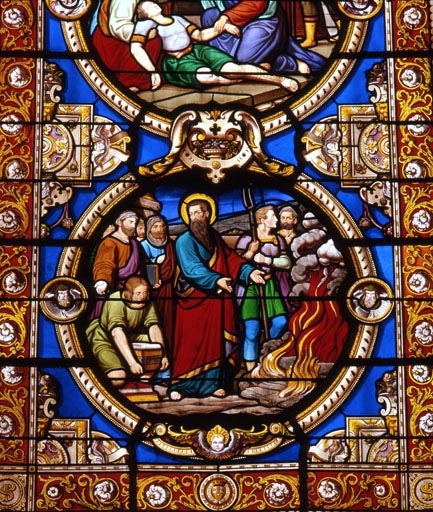 Un des 24 médaillons représentant la légende de saint Paul. © Yves Sancey / Région Bourgogne-Franche-Comté, Inventaire du patrimoine - 1990