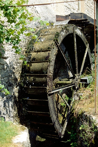 Roue en dessus. © Laurent Poupard / Région Bourgogne-Franche-Comté, Inventaire du patrimoine - 1992