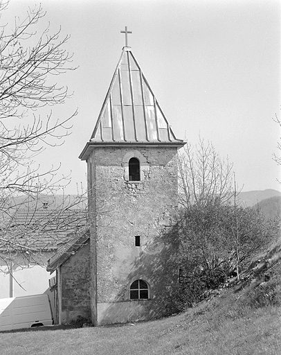 La tour clocher. © Jérôme Mongreville / Région Bourgogne-Franche-Comté, Inventaire du patrimoine - 1997