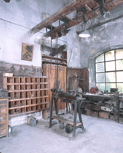 Vue d'ensemble avec son système de transmission. © Yves Sancey / Région Bourgogne-Franche-Comté, Inventaire du patrimoine - 2002