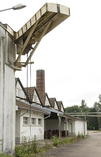Pignons ouest de l'atelier de tissage. © Jérôme Mongreville / Région Bourgogne-Franche-Comté, Inventaire du patrimoine - 2009