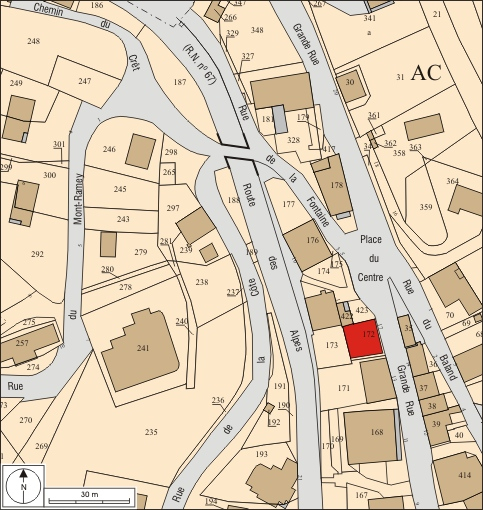 Plan masse et de situation. © André Céréza / Région Bourgogne-Franche-Comté, Inventaire du patrimoine - 2010