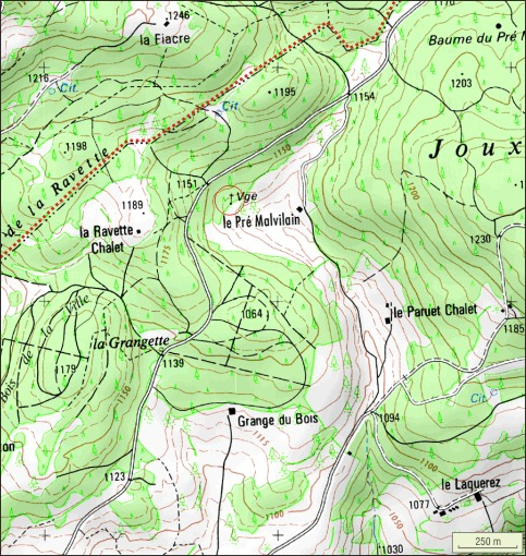 Carte de localisation. © André Céréza / Région Bourgogne-Franche-Comté, Inventaire du patrimoine - 2011