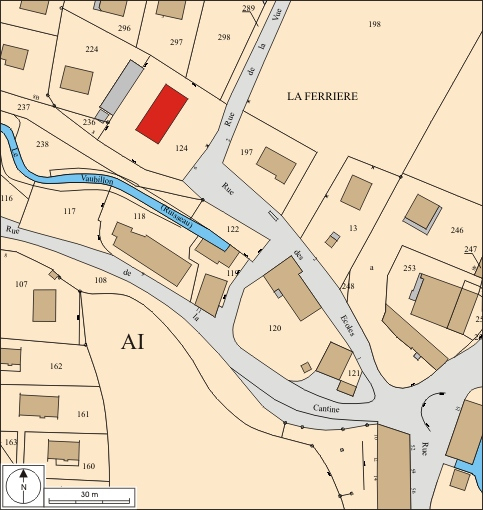 Plan masse et de situation. © André Céréza / Région Bourgogne-Franche-Comté, Inventaire du patrimoine - 2011