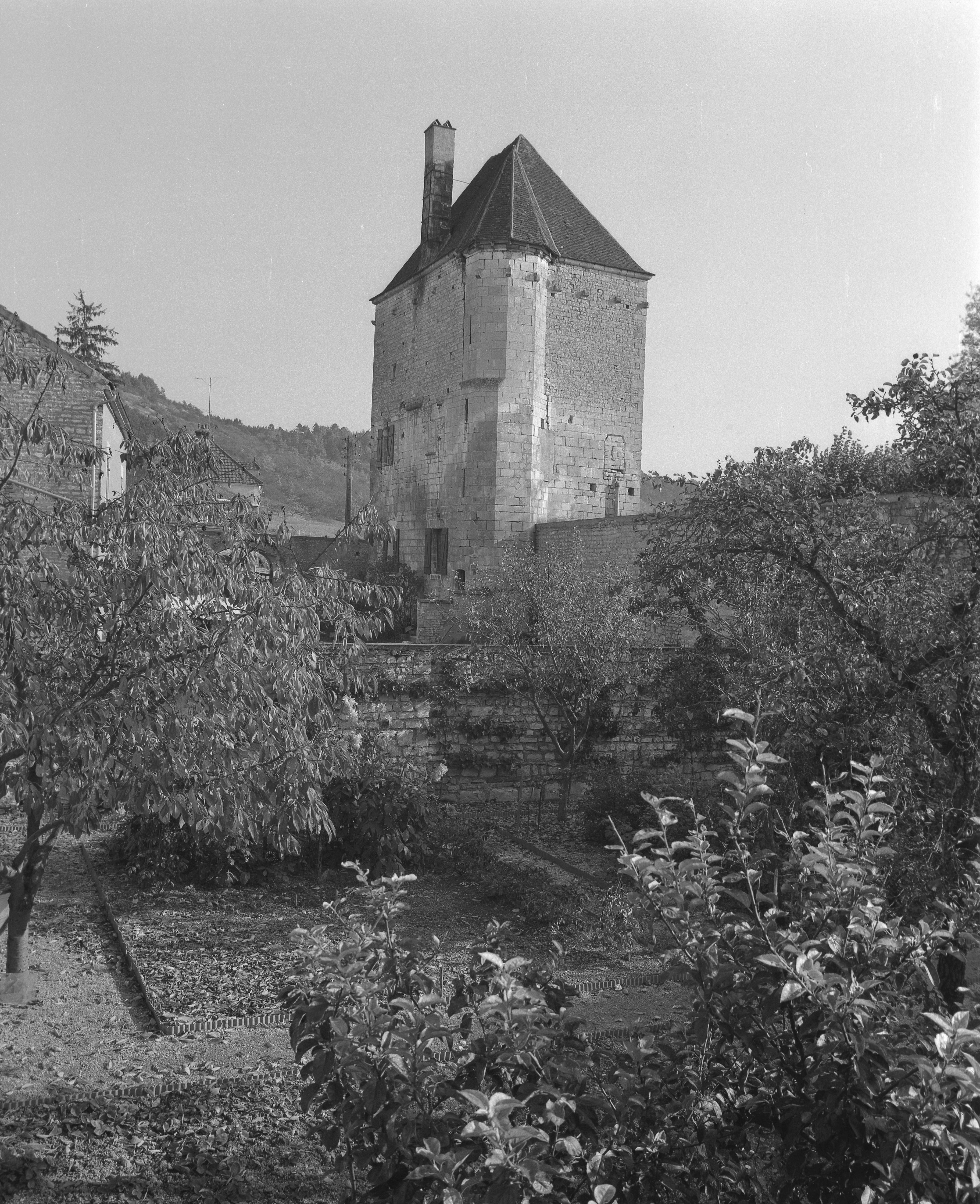 Fortification d'agglomération à Cravant (89) : le donjon.