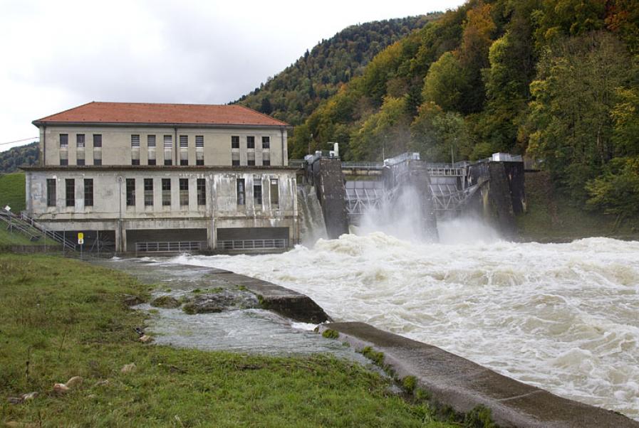 Centrale hydroélectrique de Vaufrey (25) © phot. Y. Sancey / Région Bourgogne-Franche-Comté, Inventaire du patrimoine, 2012