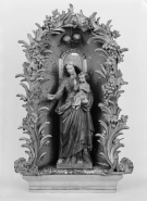 Vierge à l'Enfant sous un baldaquin. © Région Bourgogne-Franche-Comté, Inventaire du patrimoine