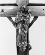 Détail de la Vierge à l'Enfant. © Région Bourgogne-Franche-Comté, Inventaire du patrimoine