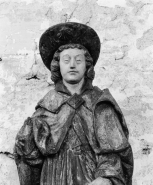 Détail du buste. © Région Bourgogne-Franche-Comté, Inventaire du patrimoine