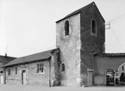 Elévation droite et clocher. © Région Bourgogne-Franche-Comté, Inventaire du patrimoine