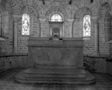 Vue d'ensemble du maître-autel et de son tabernacle. © Région Bourgogne-Franche-Comté, Inventaire du patrimoine