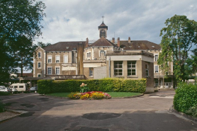 Bâtiment central, façade postérieure et cuisine construite en 1958. © Région Bourgogne-Franche-Comté, Inventaire du patrimoine
