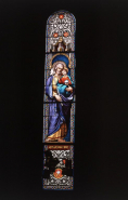 Verrière : saint Joseph et l'Enfant Jésus, vue d'ensemble. © Région Bourgogne-Franche-Comté, Inventaire du patrimoine