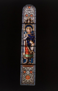 Verrière : saint Louis, vue d'ensemble. © Région Bourgogne-Franche-Comté, Inventaire du patrimoine