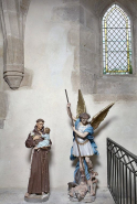Saint Antoine de Padoue et saint Michel. © Région Bourgogne-Franche-Comté, Inventaire du patrimoine