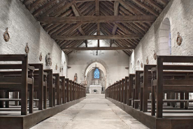 Vue de la nef, depuis l'entrée. © Région Bourgogne-Franche-Comté, Inventaire du patrimoine