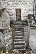 Escalier d'accès au clocher. © Région Bourgogne-Franche-Comté, Inventaire du patrimoine
