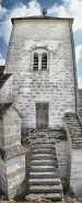 Escalier d'accès au clocher. © Région Bourgogne-Franche-Comté, Inventaire du patrimoine