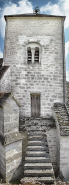 Escalier d'accès au clocher. © Région Bourgogne-Franche-Comté, Inventaire du patrimoine