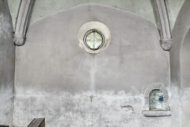 Chapelle gauche, mur est. © Région Bourgogne-Franche-Comté, Inventaire du patrimoine