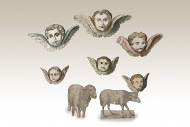 Angelots et moutons. © Région Bourgogne-Franche-Comté, Inventaire du patrimoine