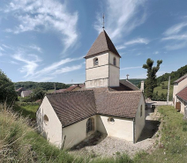 Choeur, chapelle gauche et clocher. © Région Bourgogne-Franche-Comté, Inventaire du patrimoine