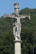 Détail : Christ en croix, de face. © Région Bourgogne-Franche-Comté, Inventaire du patrimoine