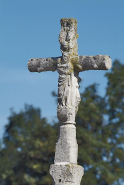 Détail, face postérieure de la croix. © Région Bourgogne-Franche-Comté, Inventaire du patrimoine