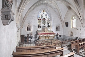Choeur, vue de trois quarts. © Région Bourgogne-Franche-Comté, Inventaire du patrimoine